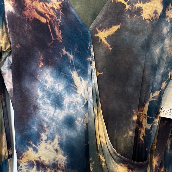 Veronica M Multicolor Tie-Dye Blouse - Picture 4 of 15